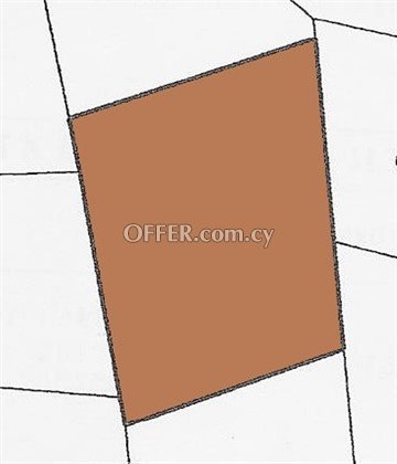 Piece Of Land Of 4348 Sq.M.  In Peristerona, Nicosia