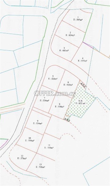 Plot Of 597 Sq.M.  In Dali, Nicosia