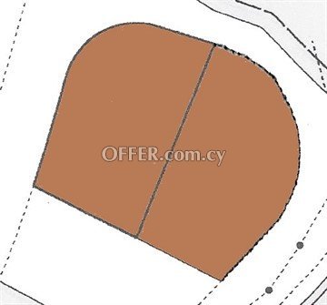 Corner Plot Of 1613 Sq.M. Next To Green Area  In Strovolos, Nicosia