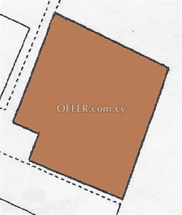 Large Residential Piece Of Land Of 1310 Sq.M.  In Strovolos