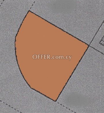 Corner Residential Plot Of 643 Sq.M.  In Strovolos