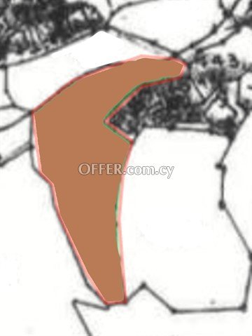 Large Piece Of Land Of 7693 Sq.M.  In Konia, Pafos