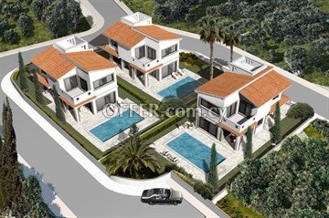 Luxury Under Construction 2 Storey 3 Bedroom Villas  In Pegeia With Mo