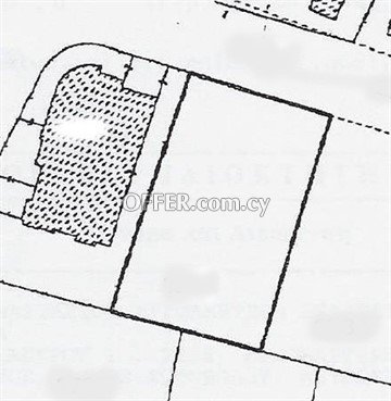 Large Residential Plot Of 740 Sq.M.  Near Lidl In Latsia