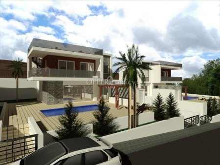 LOVELY 4 BEDROOM FURNISHED  MODERN DESIGN VILLA  WITH LOFT AND  UNINTERRUPTED SEA VIEWS  IN PAREKLISIA - 2