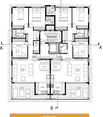4 Bedroom Apartment  In Agioi Omologites, Nicosia - With Roof Garden 7 - 7