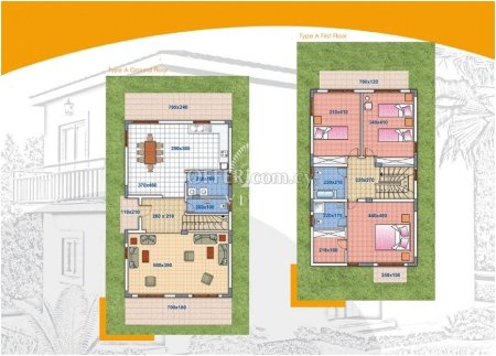 3 BEDROOM SEMI  DETACHED HOUSE UNDER CONSTRUCTION IN GEROSKIPOU - 5