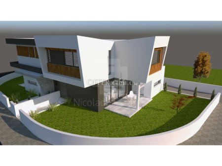 Three bedroom modern house with garden security system for sale in Latsia near Laiki sporting club