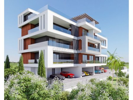 Modern three bedroom penthouse with huge roof garden in Linopetra area of Limassol