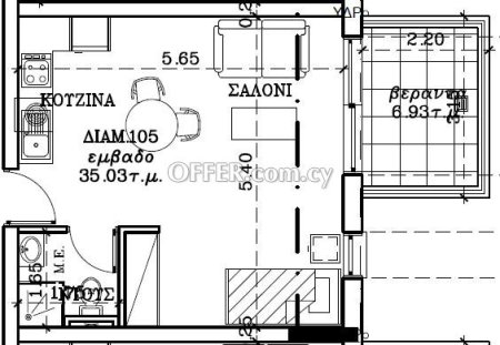 New For Sale €95,000 Apartment is a Studio, Aglantzia Nicosia - 2