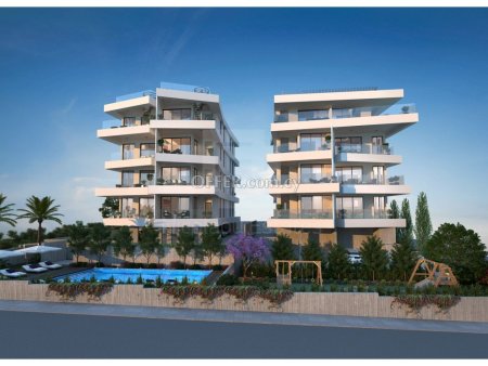 New three bedroom penthouse with private pool in Germasogeia premium area - 2