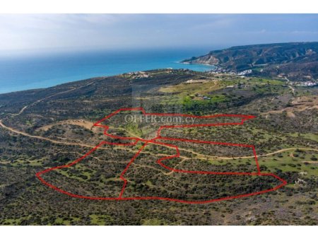 Four Fields for sale in Pissouri area of Limassol 161 527sqm