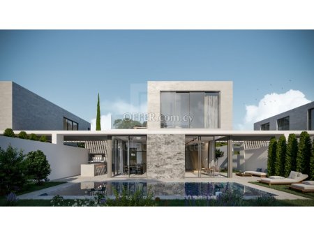 House of three bedrooms plus one with private swimming pool for sale in Latsia
