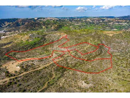 Four Fields for sale in Pissouri area of Limassol 161 527sqm - 2