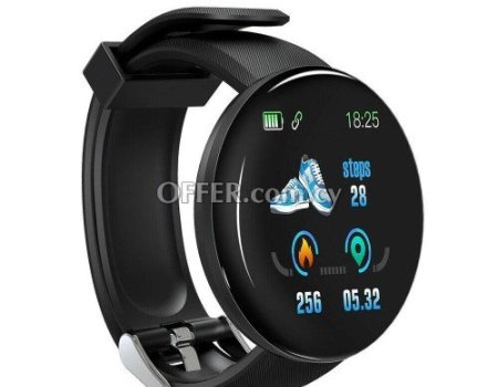 Smartband D18 Black IPX7 Waterproof Smartwatch