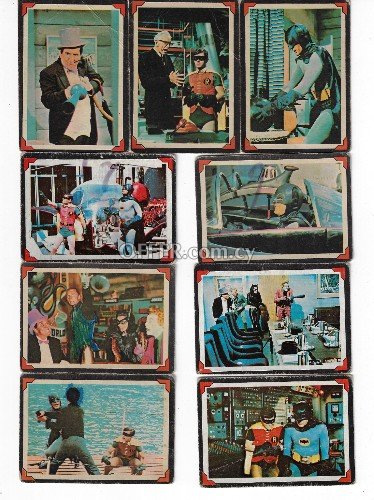 Very rare 56 years old Batman cards 1966 - Πολύ σπάνιες κάρτες Batman 56 ετών 1966 - 1