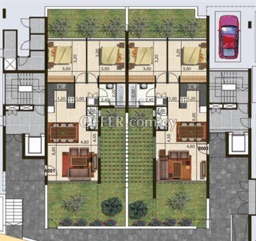 2 Bedroom Ground Floor Apartment With Yard  In Ilioupoli, Nicosia - 2