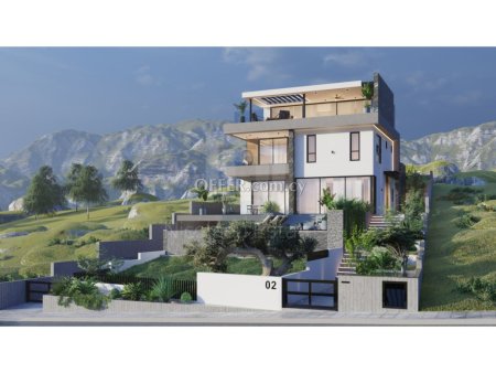 Luxury 4 bedroom villa off plan with amazing sea views in Sfalaggiotissa