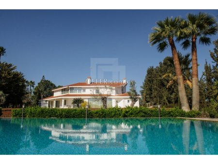 Luxury villa with private swimming pool and a large landscaped garden for sale in Latsia near Laiki sporting club
