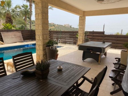 Three bedroom house with private swimming pool for rent in Agia Fila area of Limassol