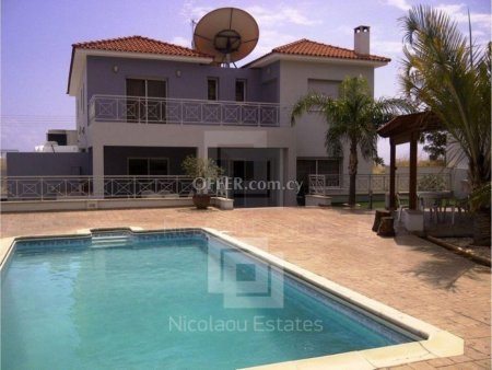 Five bedroom villa with beautiful sea and mountain views for sale in Agios Athanasios area of Limassol
