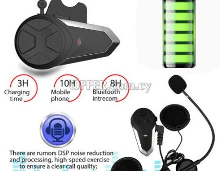 motorcycle helmet intercom 1000M wireless helmet headset waterproof BT interphone