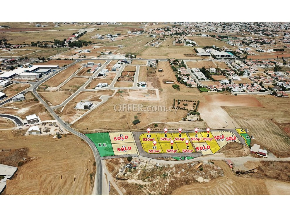 890 sq.m. residential land under separation for sale in Lakatamia near KLEIMA - 1