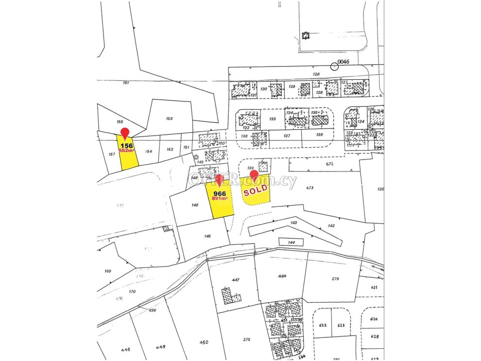 891 sq.m. residential plot for sale in Kokkinotrimithia near LIDL supermarket - 2