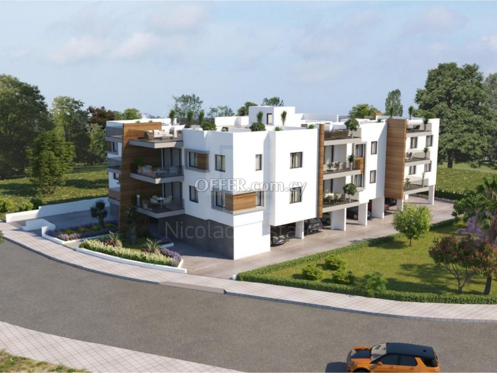 Modern two bedroom apartment with roof garden for sale in Latsia - 5
