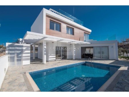 Luxury three bedroom villa with private swimming pool for sale in Ayia Napa Hills of Ammohostos