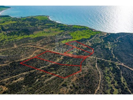 Four plots for sale in Pissouri Bay of Limassol District