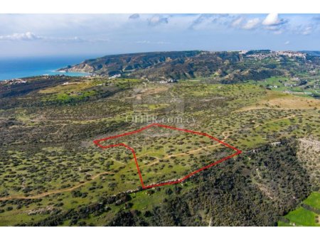 Residential field for sale in Pissouri area of Limassol