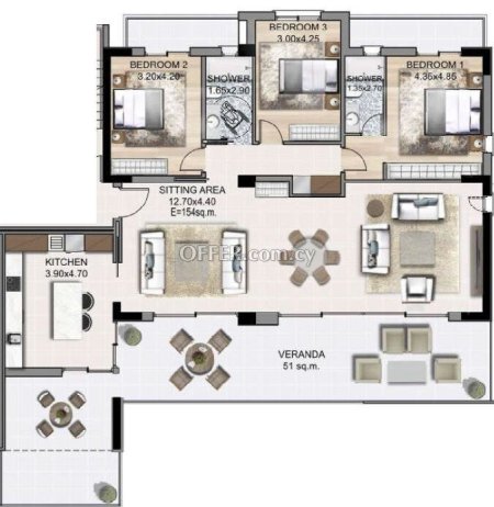 New For Sale €530,000 Penthouse Luxury Apartment 3 bedrooms, Nicosia (center), Lefkosia Nicosia - 10