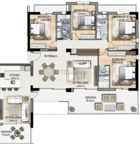 New For Sale €560,000 Penthouse Luxury Apartment 4 bedrooms, Nicosia (center), Lefkosia Nicosia - 10