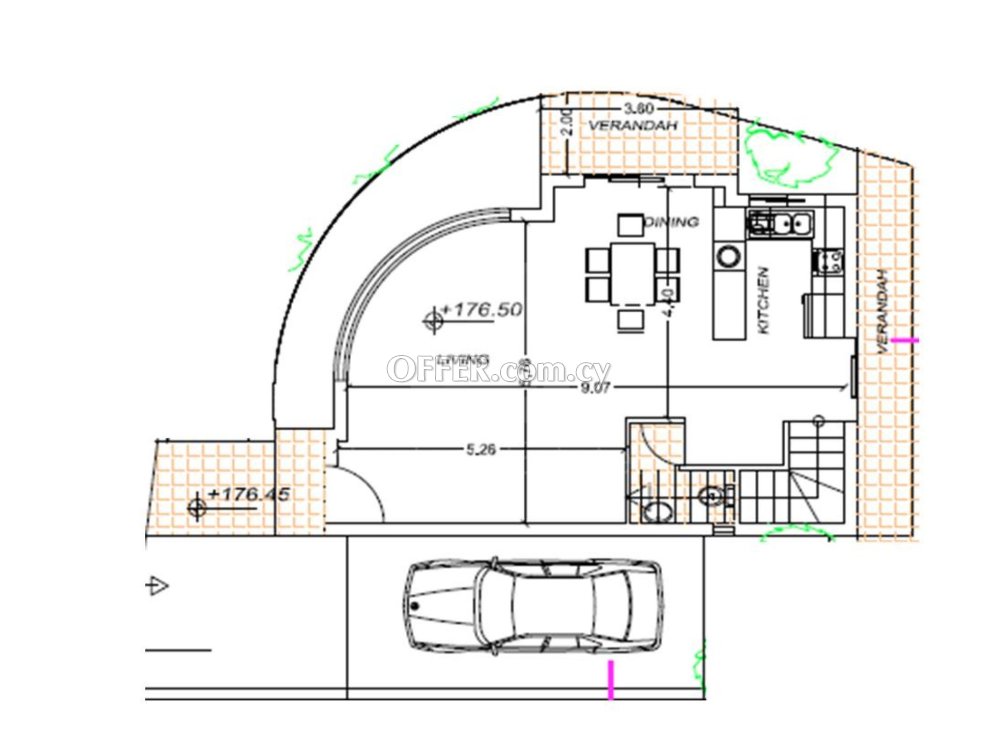 New nice design three bedroom villa with roof garden for sale in Emba village of Paphos - 7