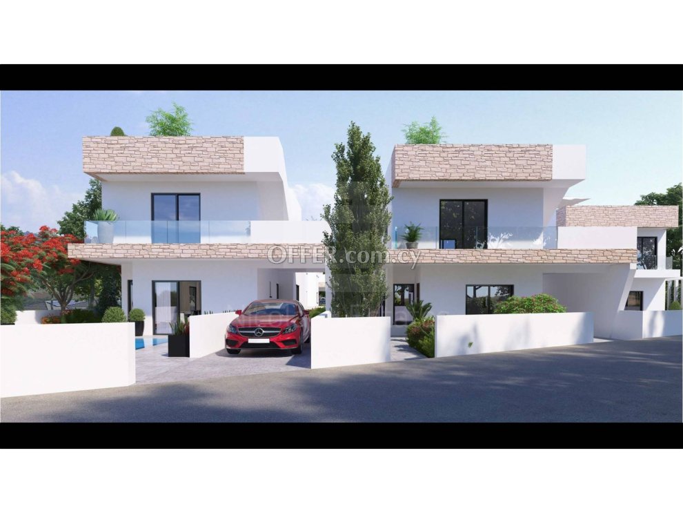 New nice design three bedroom villa with roof garden for sale in Emba village of Paphos - 4