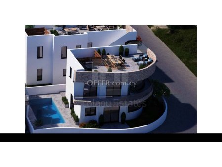 New nice design three bedroom villa with roof garden for sale in Emba village of Paphos - 10