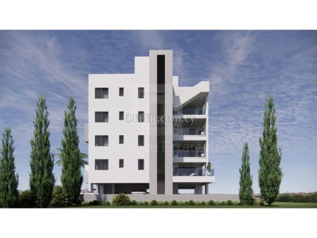 Two bedroom apartment with roof garden on the top floor of a modern building in Engomi