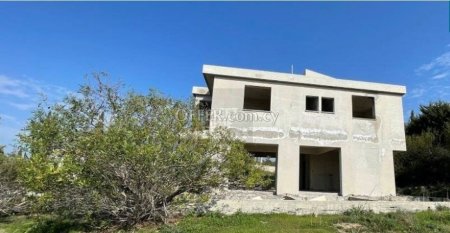 Incomplete three bedroom house in Paralimni