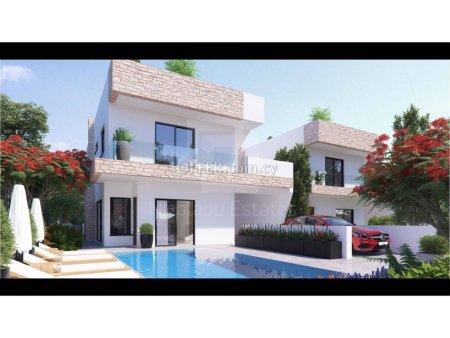 New nice design three bedroom villa with roof garden for sale in Emba village of Paphos - 1