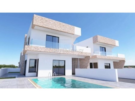 New nice design four bedroom villa with roof garden for sale in Emba village of Paphos