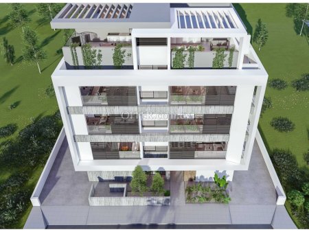 Two bedroom apartment with private roof garden for sale in Strovolos near Metro