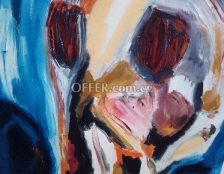 Gallery artist original paint oil on canvas 60x90cm signed by the artist