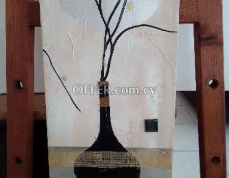 Gallery artist original paint oil on canvas 30x90 cm signed by artist