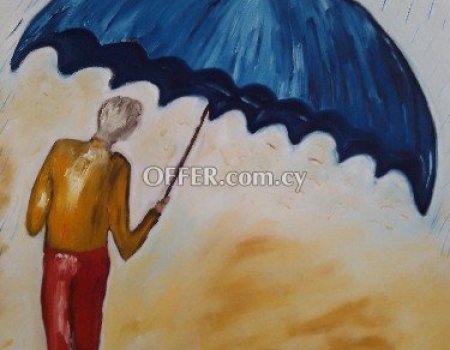 Gallery artist original paint oil on canvas 70x90 cm signed by artist