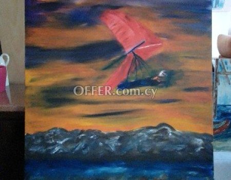 Gallery artist original paint oil on canvas 75x90 cm signed by artist