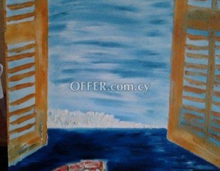 Gallery artist original paint oil on canvas 75x100 cm signed by artist