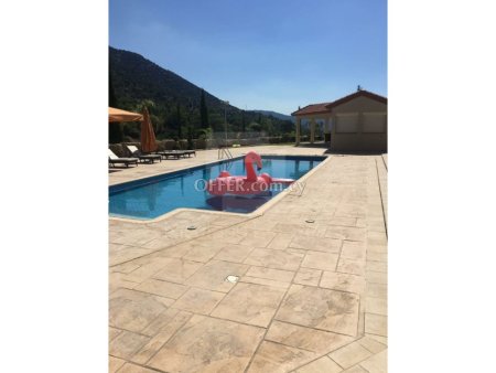 Amazing private five bedroom villa with garden and swimming pool for sale in Apsiou