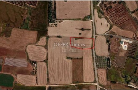 Agricultural Field on a registered road for sale in Frenaros