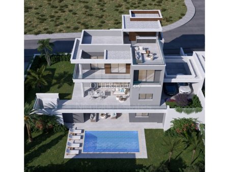 New five bedroom villa with roof garden for sale in Agios Tychonas tourist area - 10